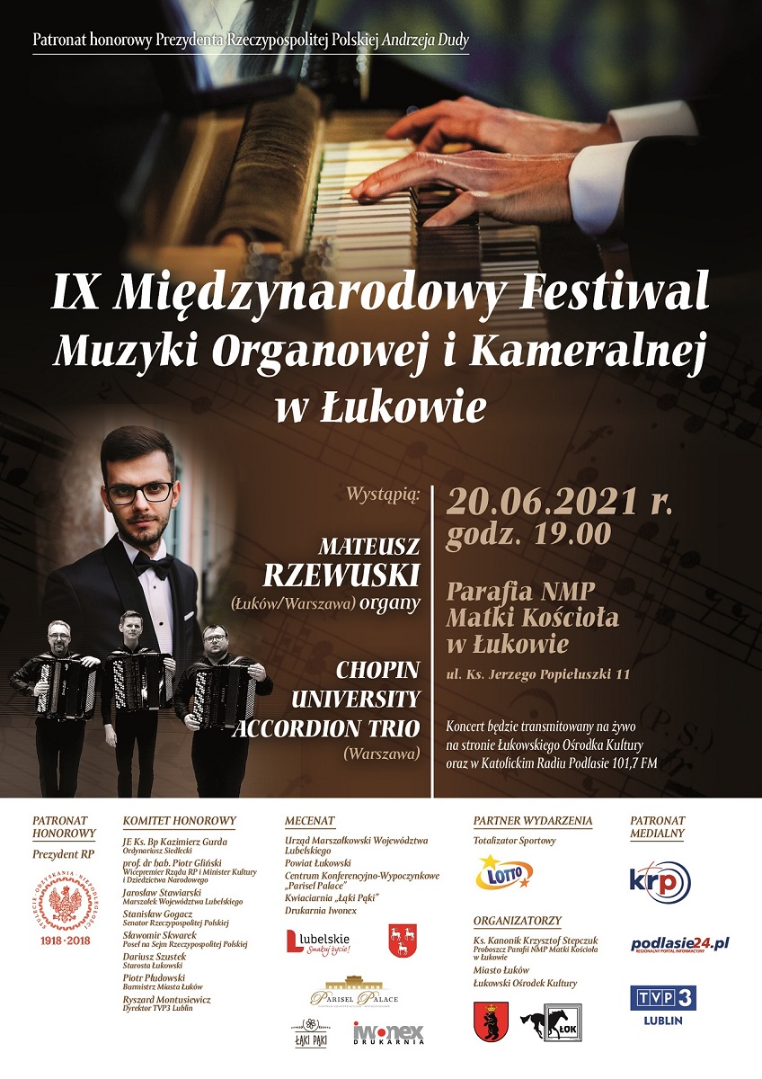 IX Festiwal Muzyki Organowej i Kameralnej w Łukowie