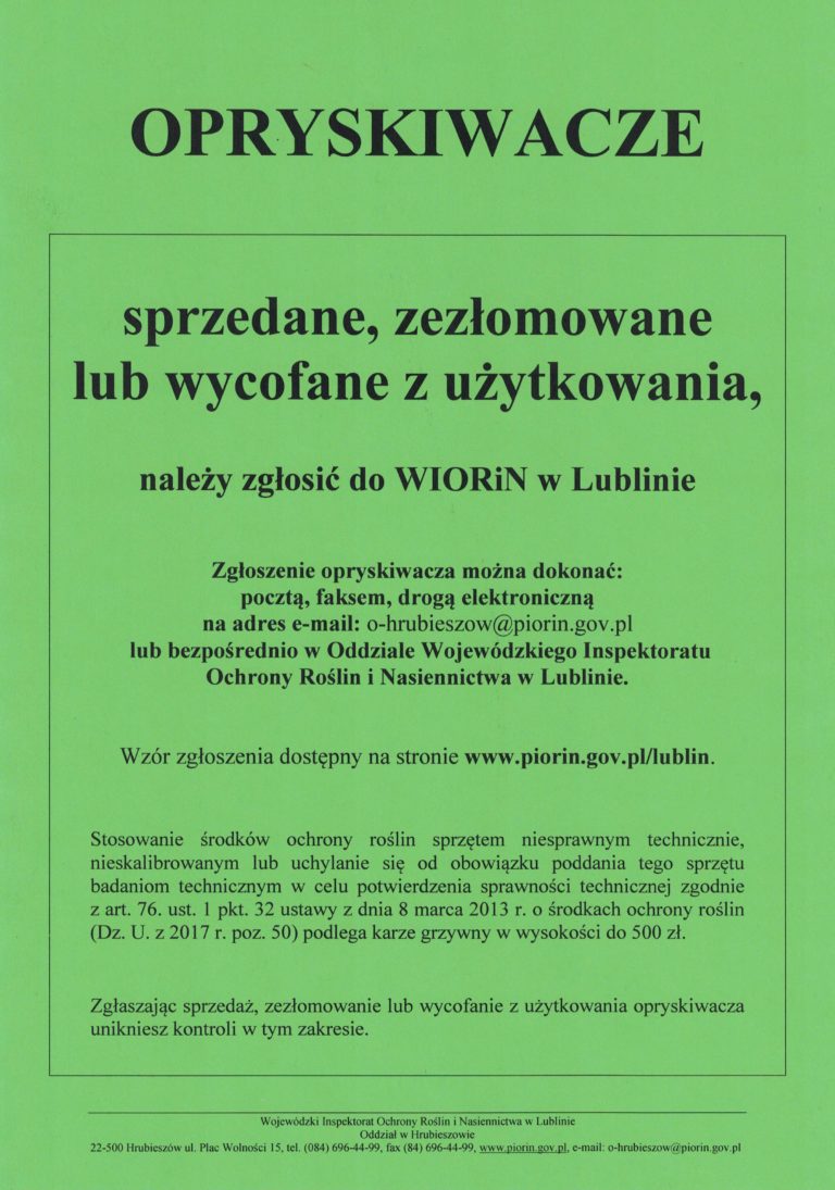 opryskiwacze