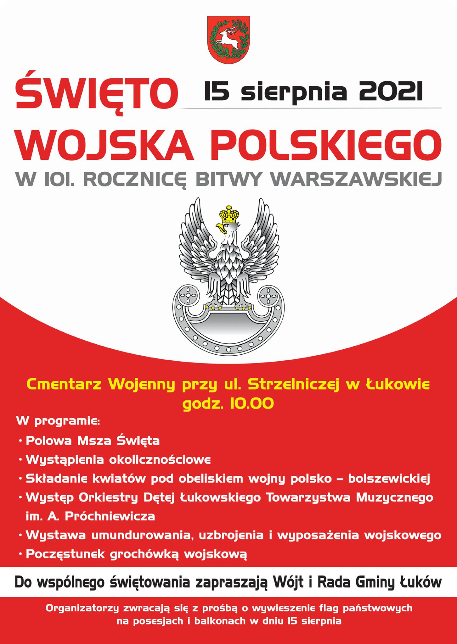 Zaproszenie na Święto Wojska Polskiego