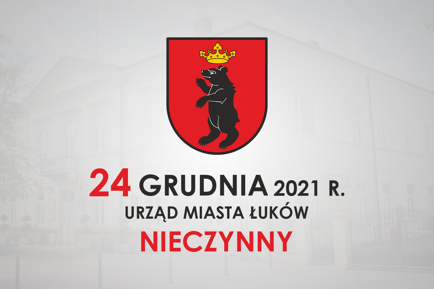 24 grudnia Urząd nieczynny