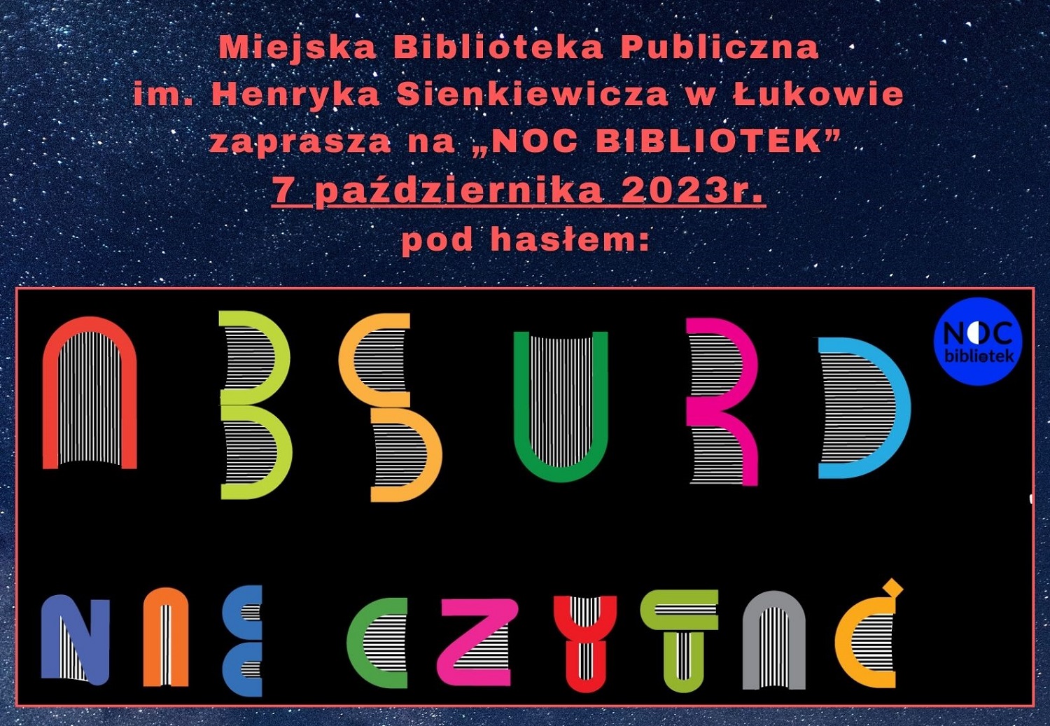 Noc Bibliotek w Łukowie