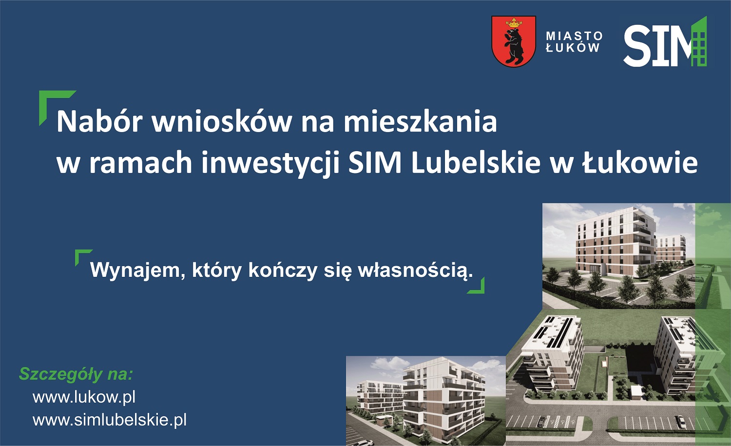 Nabór wniosków na mieszkania w ramach inwestycji SIM Lubelskie