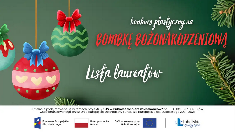 Konkurs Plastyczny na Bombkę Bożonarodzeniową