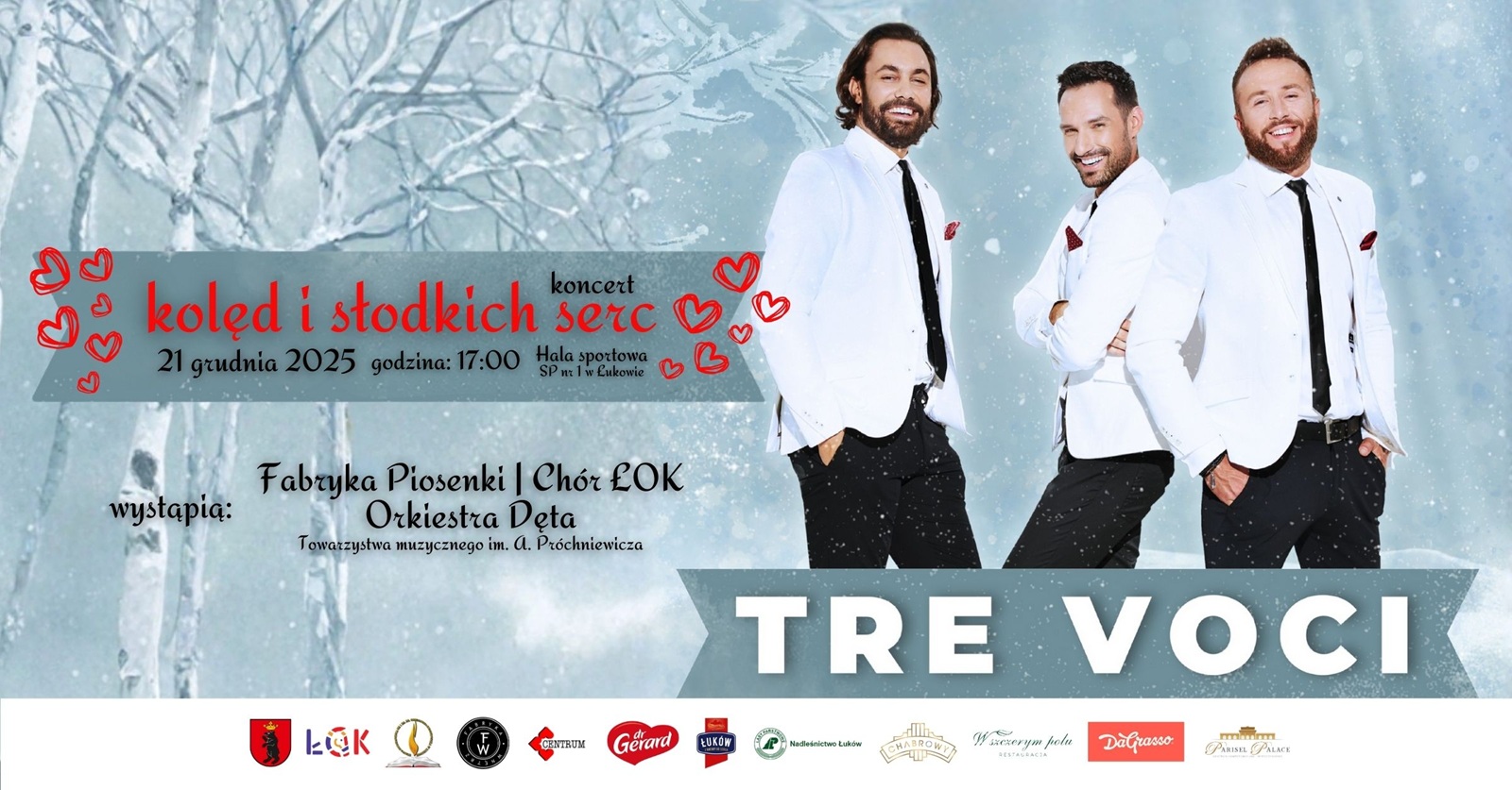 Tre Voci gwiazdą tegorocznego "Koncertu Kolęd i Słodkich Serc"