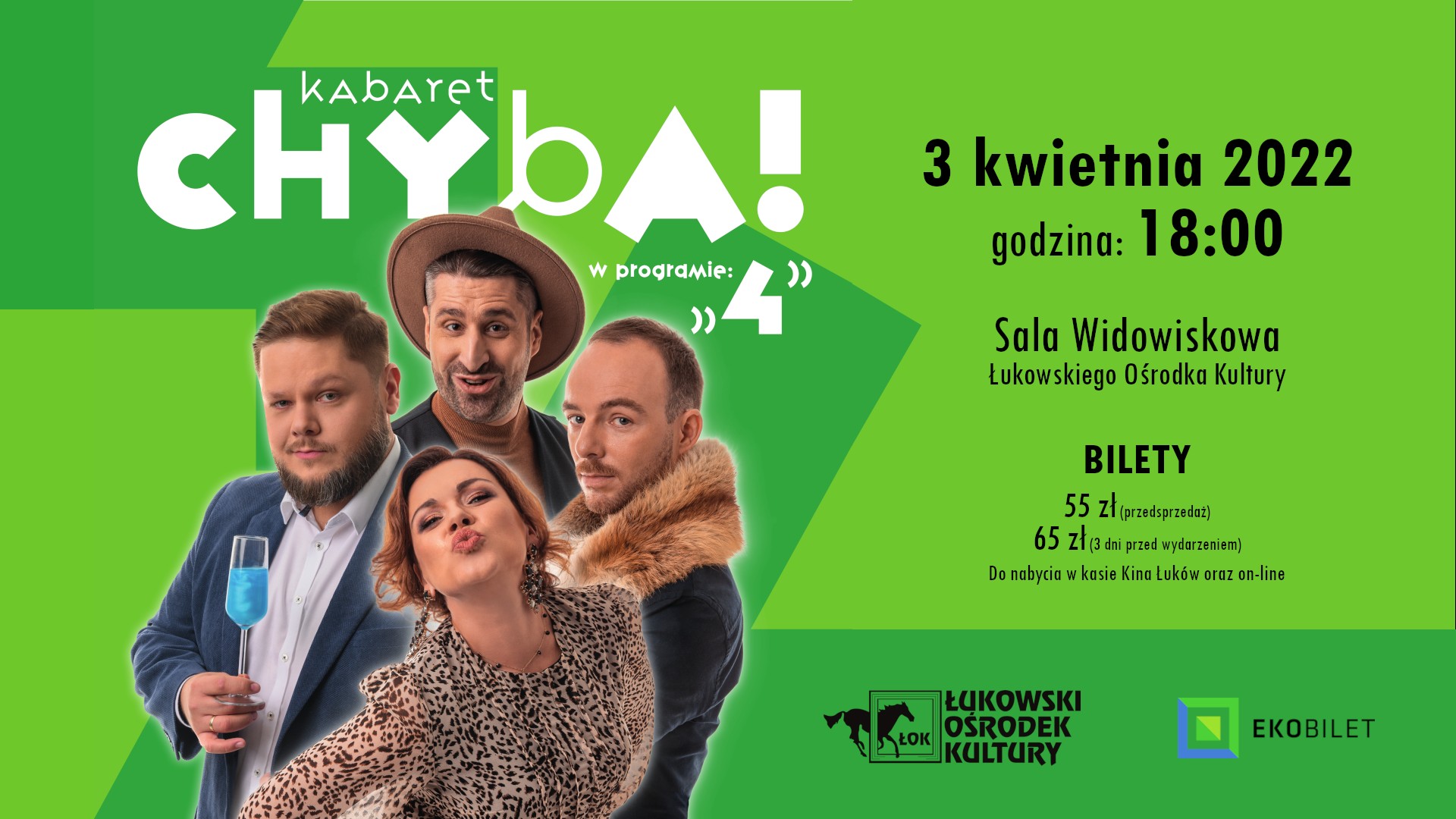 Kabaret „Chyba” w Łukowie - bilety już w sprzedaży