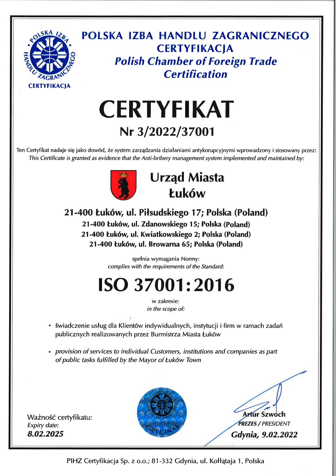 ISO 37001:2016