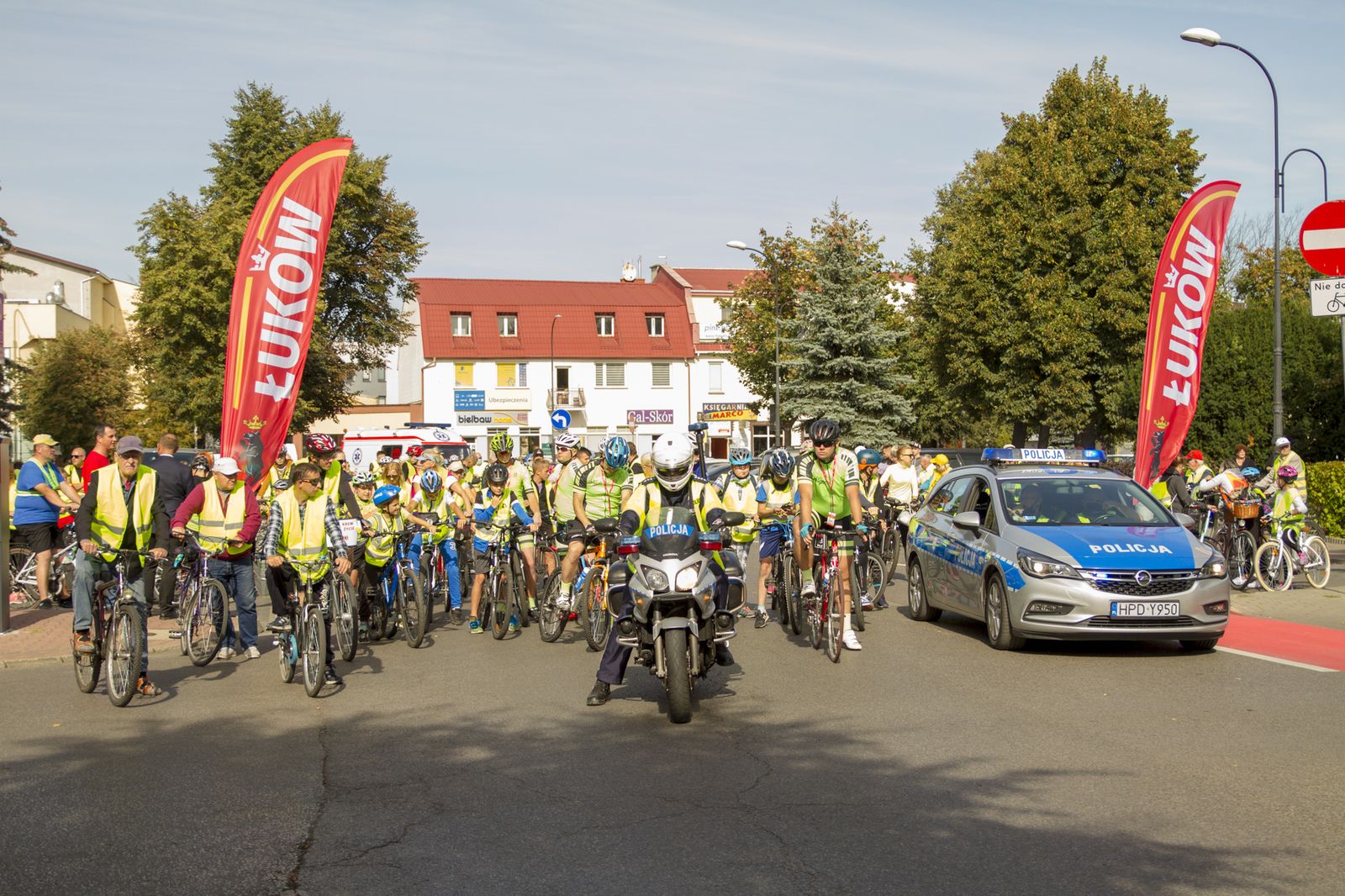 Bezpieczny Peleton na ulicach Łukowa