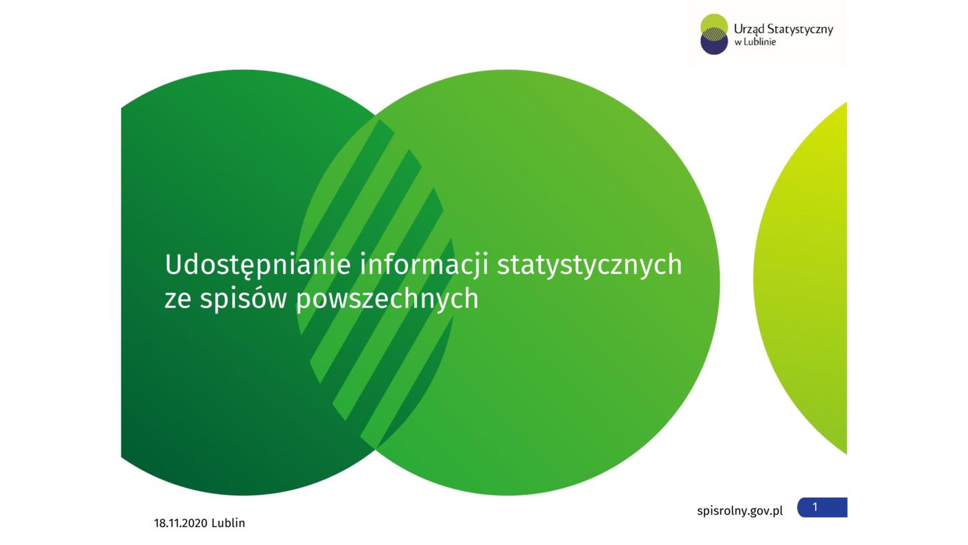 Powszechny Spis Rolny - prezentacja