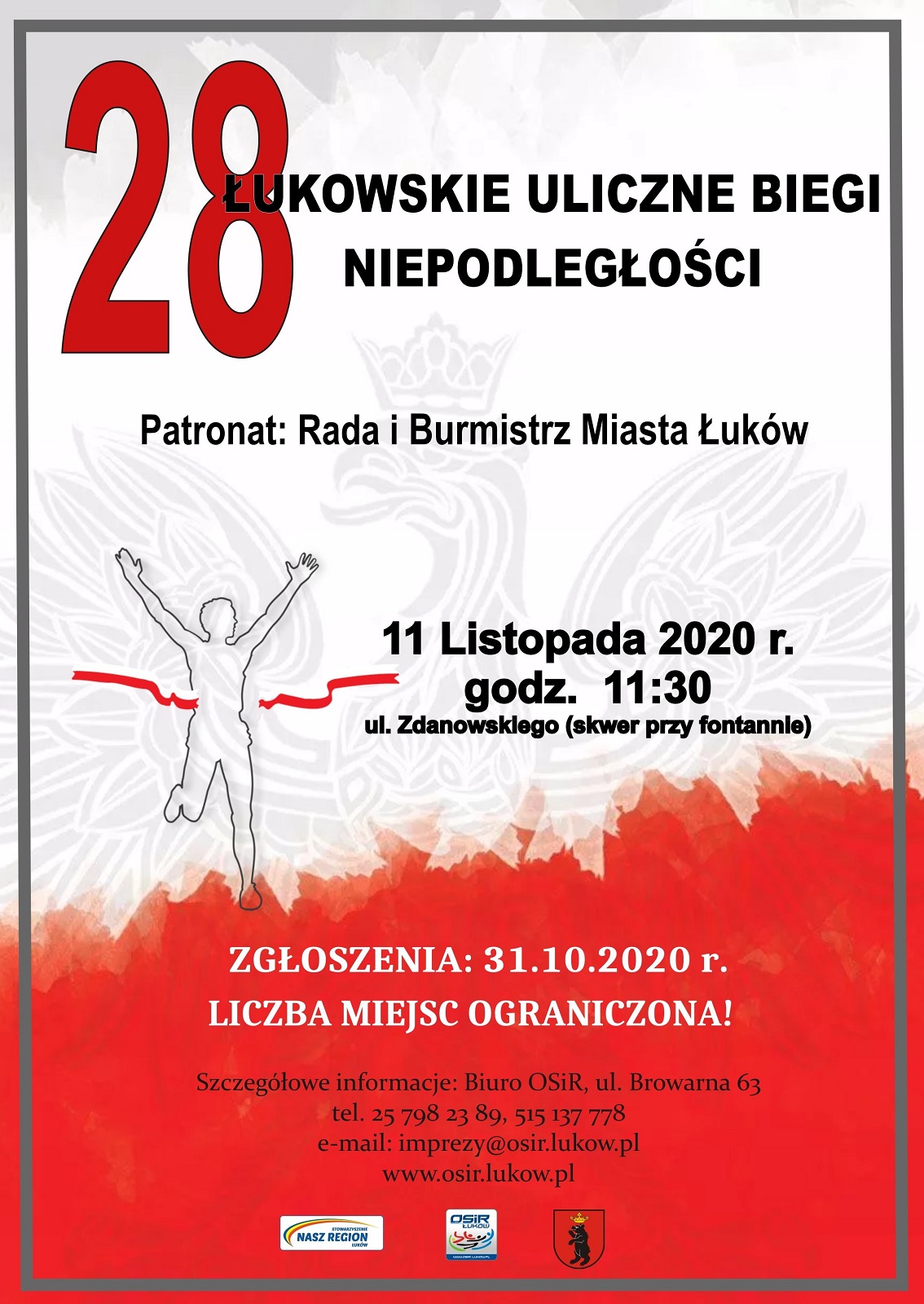 Zapisy na Uliczne Biegi Niepodległości