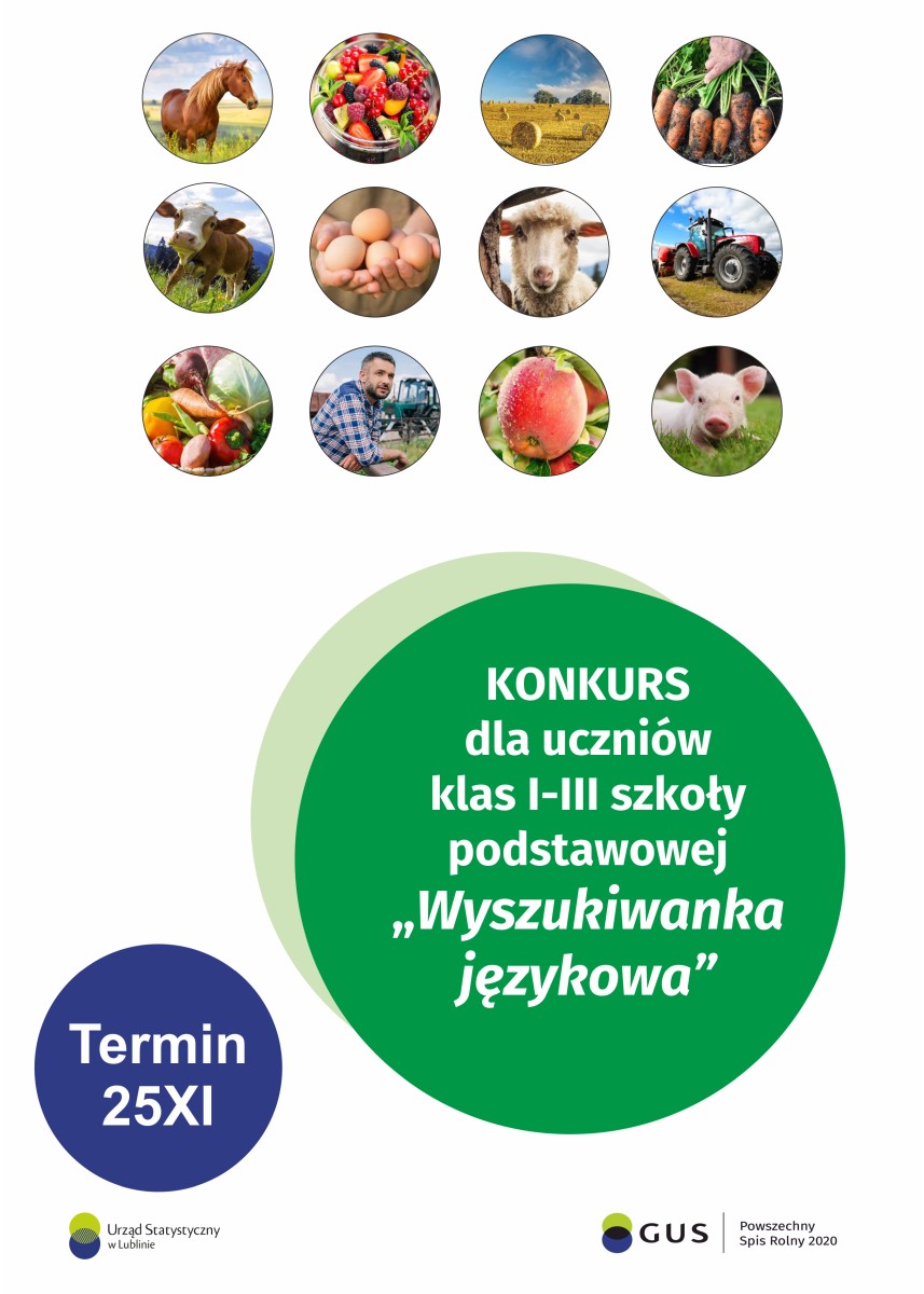 Powszechny Spis Rolny - konkurs z języka angielskiego