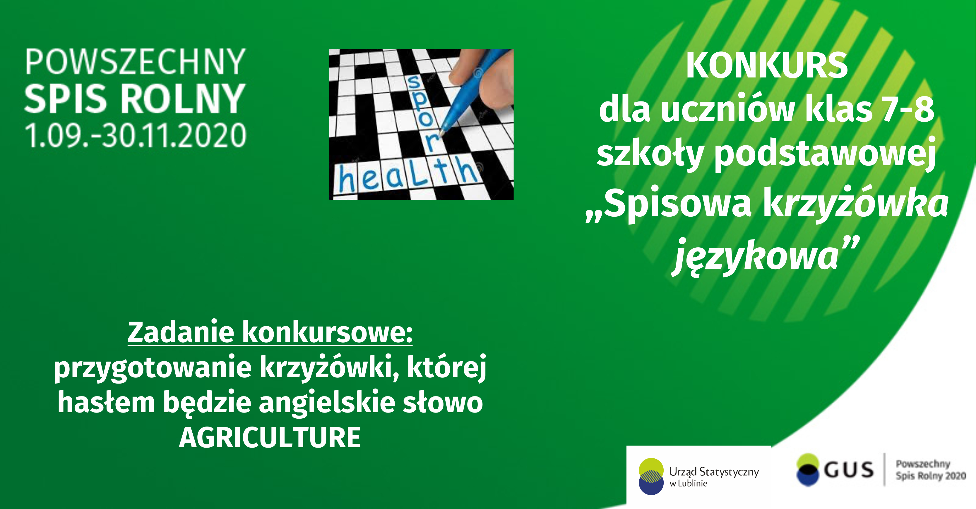 Konkurs: "Spisowa krzyżówka językowa"