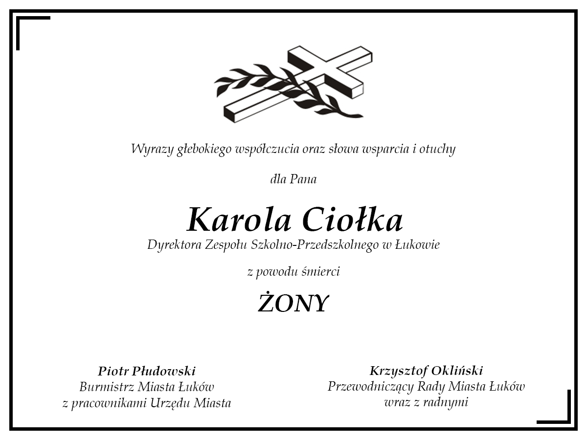 Kondolencje 