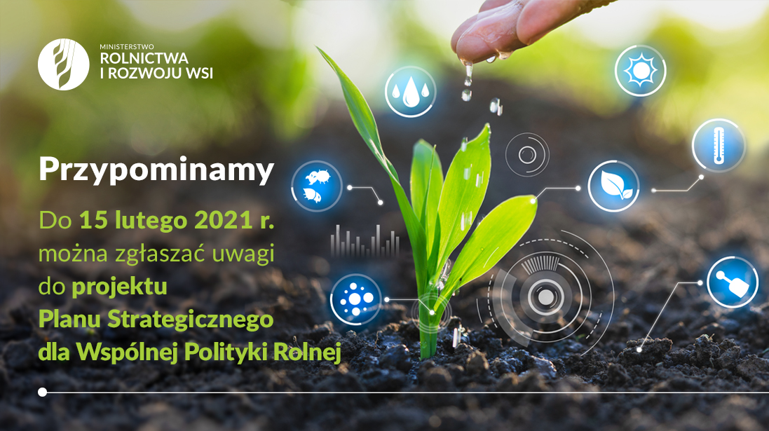 Planu Strategiczny dla Wspólnej Polityki Rolnej - konsultacje społeczne