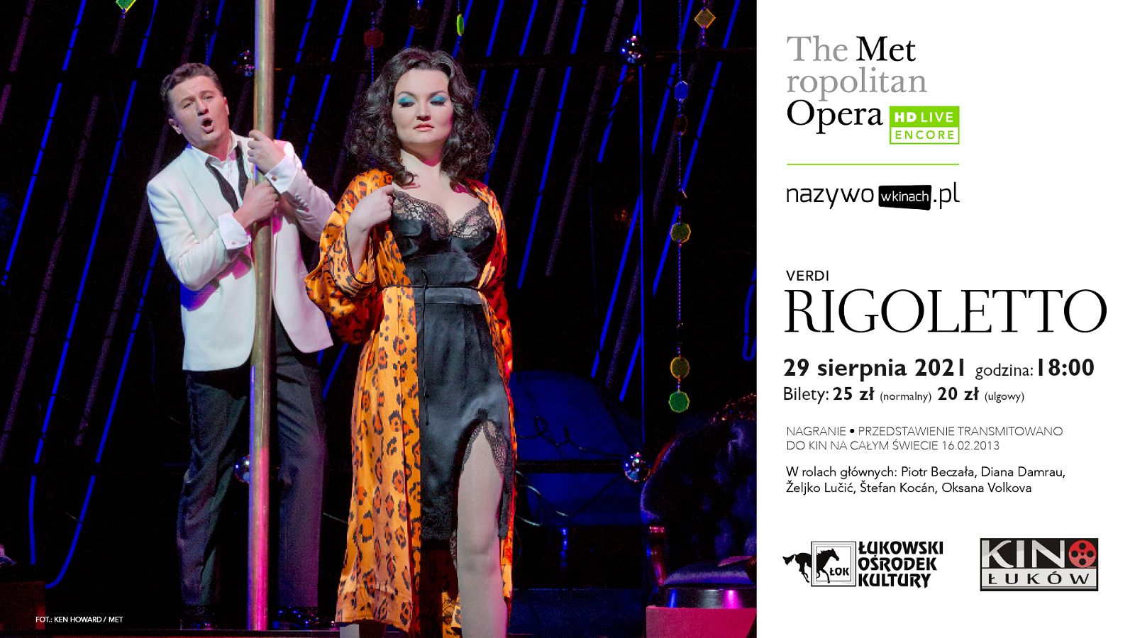"Rigoletto" w łukowskim kinie