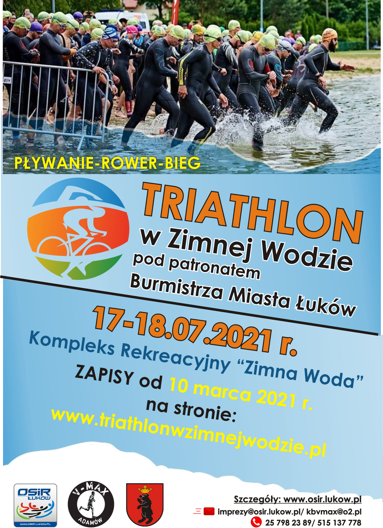 Ruszają zapisy na „Triathlon w Zimnej Wodzie”!