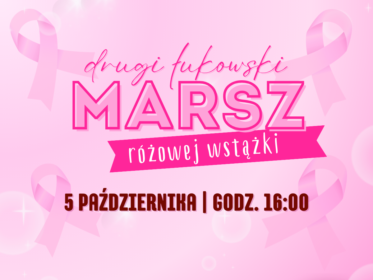 Zapraszamy na II marsz Różowej Wstążki