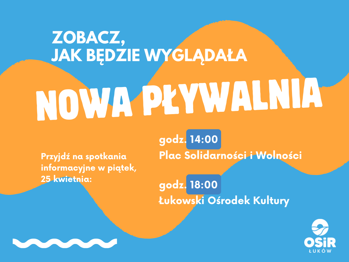 Nowa pływalnia - zapraszamy na spotkania informacyjne