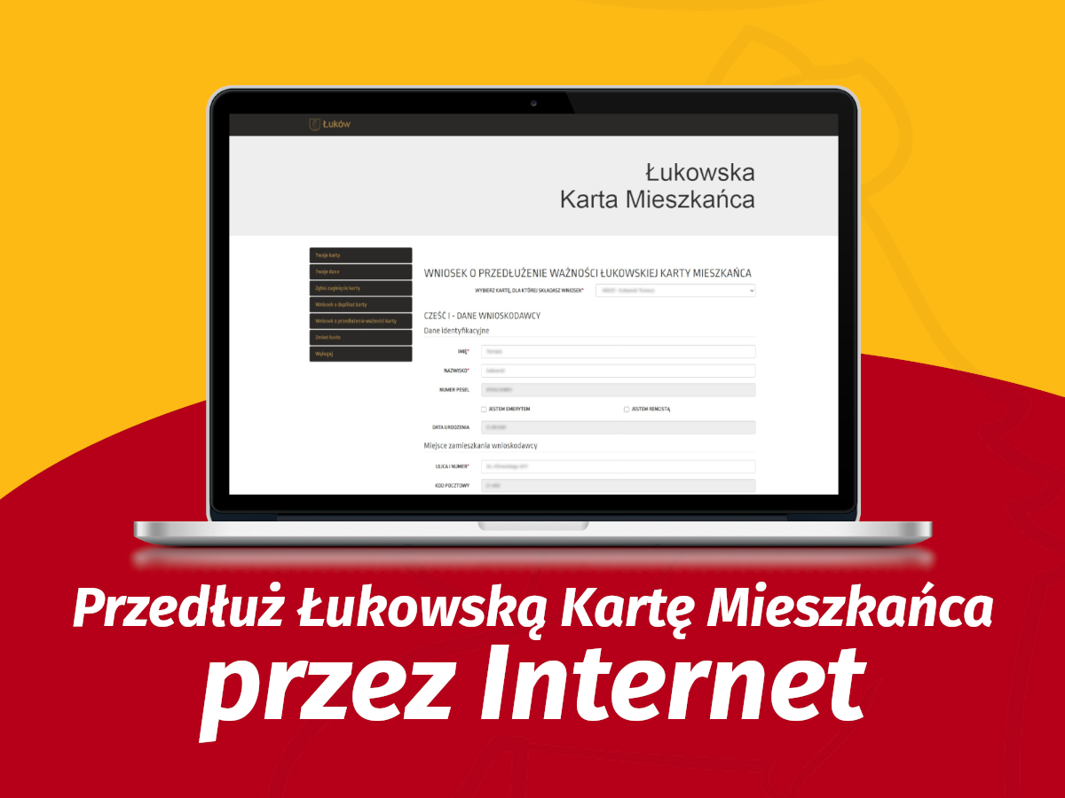Przedłuż Łukowską Kartę Mieszkańca ONLINE
